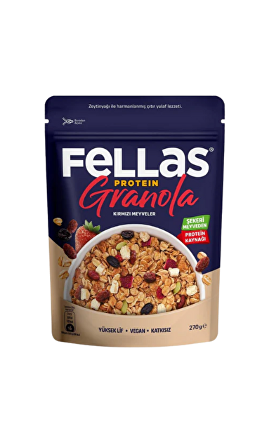 FELLAS Kırmızı Meyveli Granola 270g