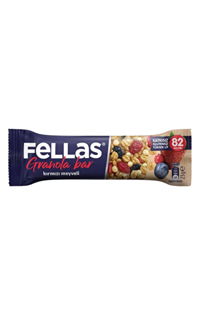FELLAS Kırmızı Meyveli Granola Bar 23G