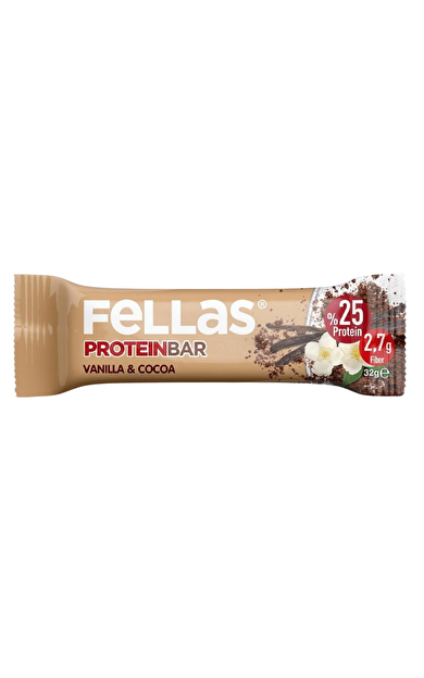 FELLAS Protein Bar Vanilyalı ve Kakaolu 32g