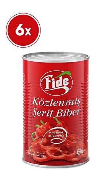Fide Közlenmiş Şerit Biber 6 X 4200 G