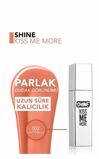 Kalıcı Parlak Likit Ruj (AÇIK MOR) - Shine Kiss Me More Lls - 008 Long Story - 8682536083812