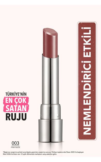 Flormar Nemlendirici Parlak Ruj- Sheer Up Lipstick - 003 Pinky Nude - 8682536012010 003 PINKY NUDE