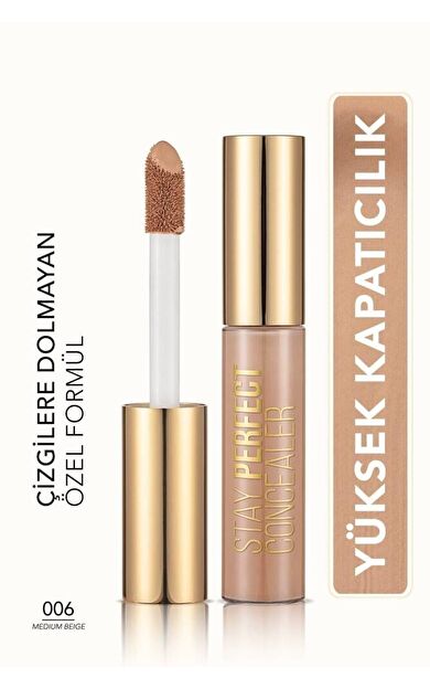 Doğal Bitişli Kapatıcı (soğuk Alt Ton) - Stay Perfect Concealer - 006 Medium Beige - 8682536037167