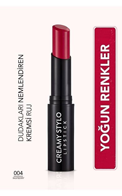 Yarı Parlak Stick Ruj- Creamy Stylo Lipstick -004 Raspberry-8682536013642