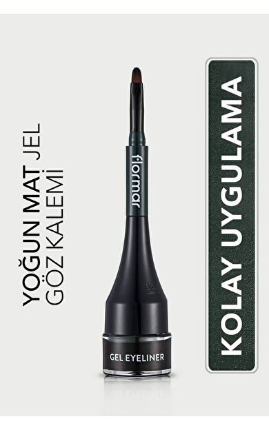 Özel Fırça Başlıklı Yoğun Pigmentli Mat Jel Eyeline -gel Eyeliner-02 Oceanblue-8690604591886