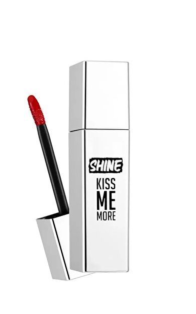 Shine Kiss Me More Uzun Süre Kalıcı & Parlak Bitişli Likit Ruj 011 CANDY