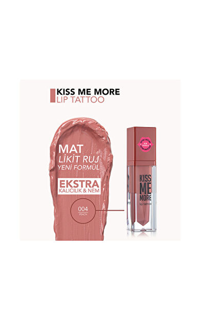 Flormar Kiss Me More Lip Tattoo 04 Peach