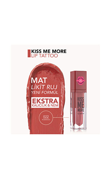 Flormar Kiss Me More Lip Tattoo 022 Rosewood