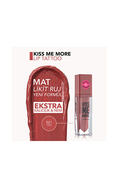 Flormar Kiss Me More Lip Tattoo 021 Naive
