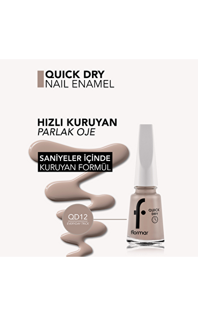 Flormar Quick Dry Nail Enamel  Qd12