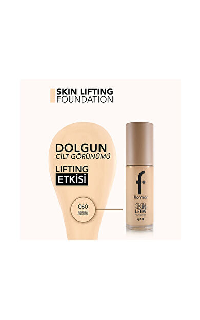 Flormar Skin Lifting Fondöten Spf30-060 Golden Neutral