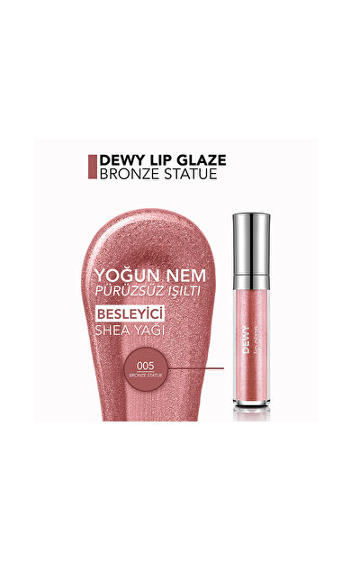 Flormar Dewy Lip Glaze-005 Bronze Statue