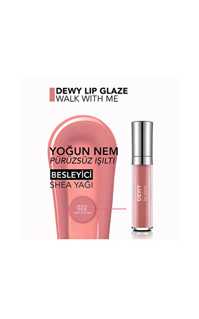 Flormar Dewy Lip Glaze-022 Walk With Me