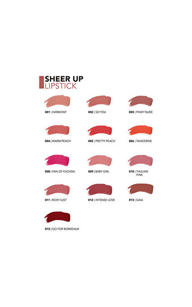 Flormar Sheer Up Lipstick 003 Pinky Nude