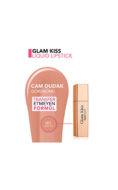 Flormar Glam Kiss Ruj 001 Naked Glow