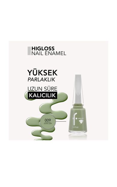 Flormar Higloss Oje 009 Olive Leaf
