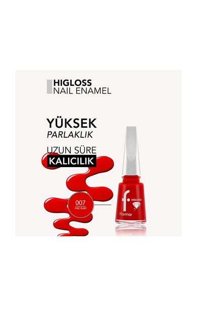 Flormar Higloss Oje 007 Fire Ruby