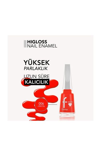 Flormar Higloss Oje 006 Coral Kiss