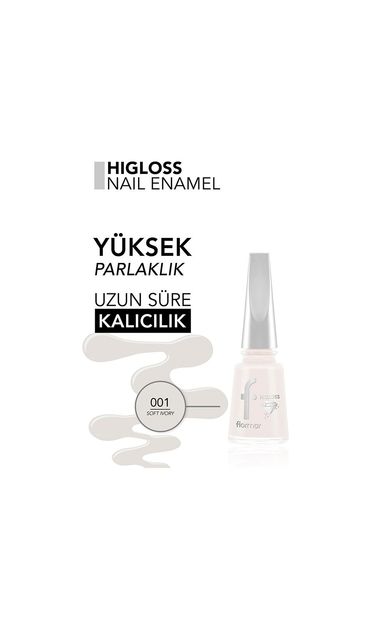 Flormar Higloss Oje 001 Soft Ivory