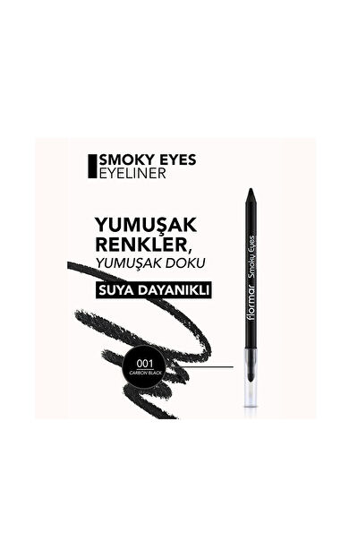 Flormar Smoky Eyes Carbon Siyah Waterproof
