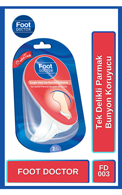 Foot Doctor Tek Delikli Parmak Bunyon Koruyucu 2 Adet