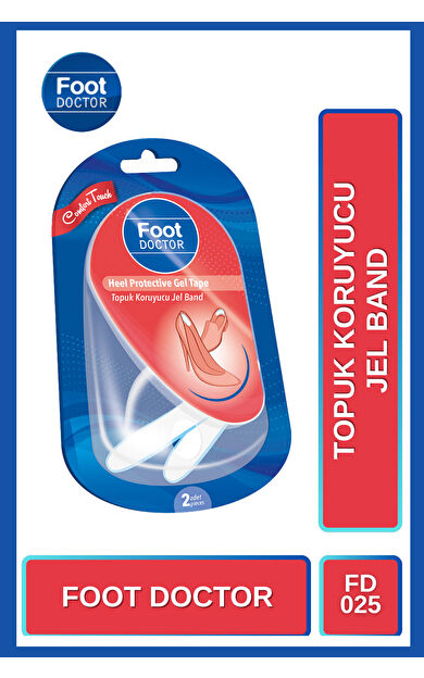 Foot Doctor Yumuşak Jel Bant Topuk Koruyucu Seti 2'Li, Konfor ve Destek İçin Ideal