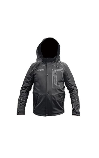Forte Gt 1084 Babil Full Koruma 4 Mevsim Kışlık Softshell Motosiklet Montu L Beden Siyah