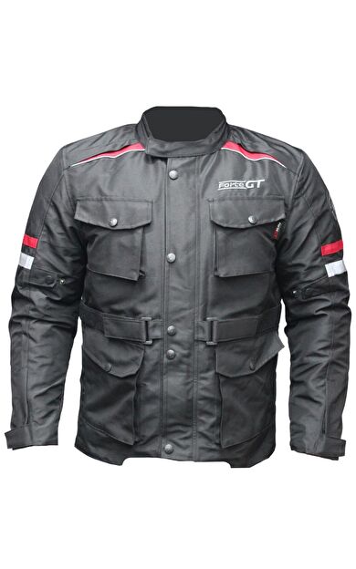 Forte Gt 1065 Metropolis Full Koruma 4 Mevsim Kışlık Motosiklet Montu M Beden Siyah