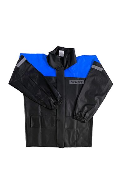 Forte Gt 1134 Motosiklet PVC Yağmurluk Cepli Alt Üst Takım M Beden Mavi