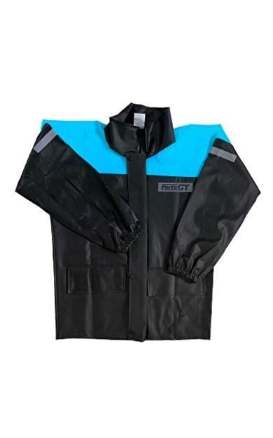 Forte Gt 1134 Motosiklet PVC Yağmurluk Cepli Alt Üst Takım S Beden Turkuaz