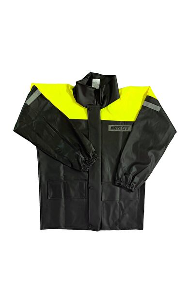 Forte Gt 1134 Motosiklet PVC Yağmurluk Cepli Alt Üst Takım M Beden Sarı