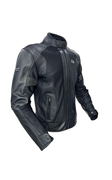 Forte Gt 2002003 Black Panther Hakiki Deri Full Koruma Mevsimlik Motosiklet Montu M Beden Siyah