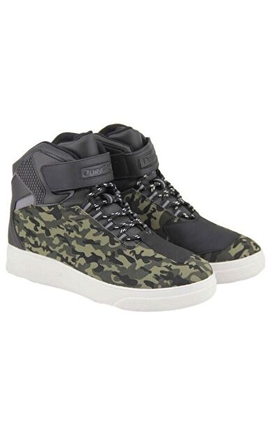 Forte Gt Duratech 27 Fashion Korumalı Yarım Motosiklet Botu 45 Numara Yeşil Kamuflajlı