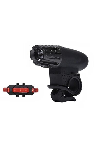 FORTE GT XBYC 6117 Far Seti BİSİKLET ÖN ARKA FAR STOP SETİ ŞARJLI