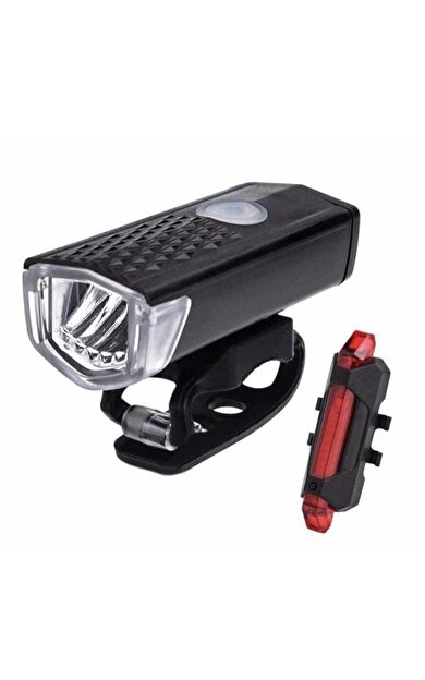 Motes Xbyc6116 Ön Arka Usb Şarjlı Far Seti Su Geçirmez Lamba Seti