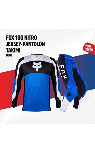Fox Mavi Beyaz Jersey Pantolon Takımı