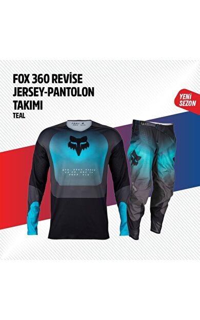 Fox Turkuaz Siyah Jersey Pantolon Takımı