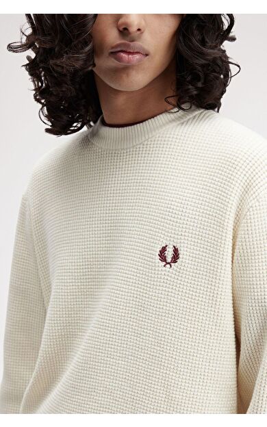 Fred Perry K6507 Waffle Stitch Jumper Erkek Kazak