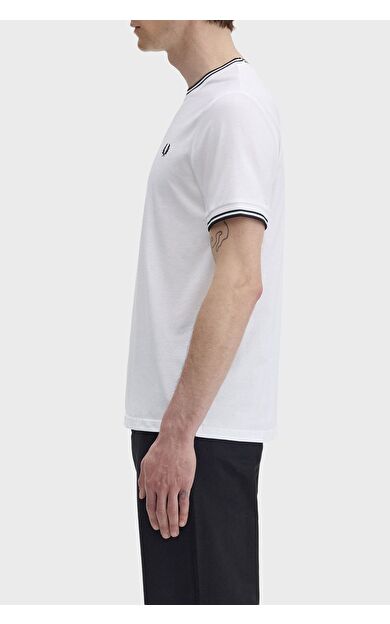 Fred Perry M1588V-100 Twin Tipped Erkek Tişört