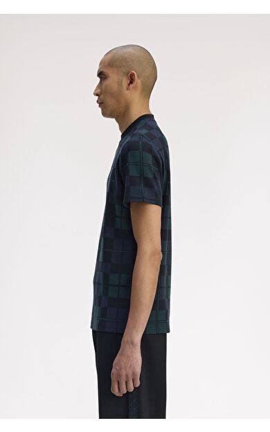 Fred Perry M1757 Black Watch Tartan Erkek Tişört