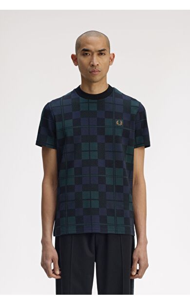 Fred Perry M1757 Black Watch Tartan Erkek Tişört