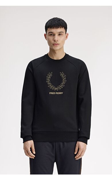 Fred Perry M1769 Outline Lrl Wrth Erkek Sweatshirt