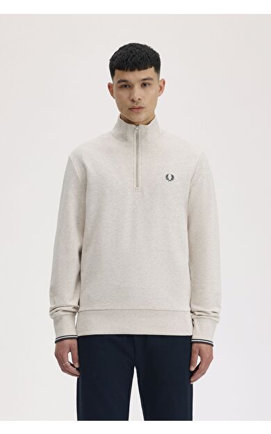 Fred Perry M3574 Half Zip Erkek Sweatshirt