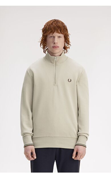 Fred Perry M3574 Half Zip Erkek Sweatshirt