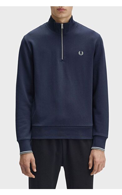 Fred Perry M3574 Half Zip Erkek Sweatshirt