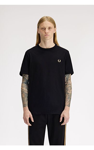 Fred Perry M4613-90A Contrast Tape Ringer Erkek Tişört
