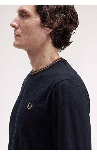 Fred Perry M9602 Ls Twin Tipped Erkek Tişört