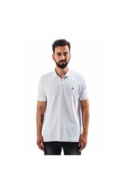 FreeCamp Breeze Erkek Polo T-Shirt-BEYAZ