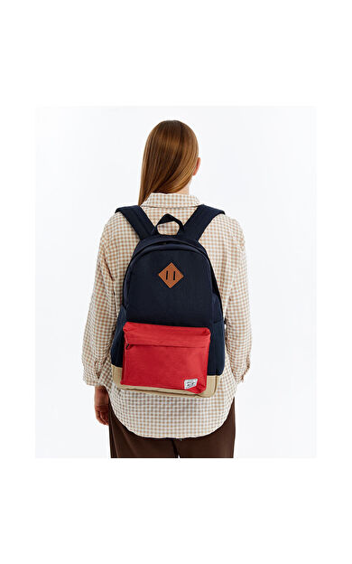 FreeCamp DayPack Limited Sırt Çantası-LACİVERT-KIRMIZI
