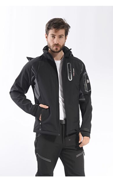 FreeCamp Eagle Softshell Ceket-SİYAH